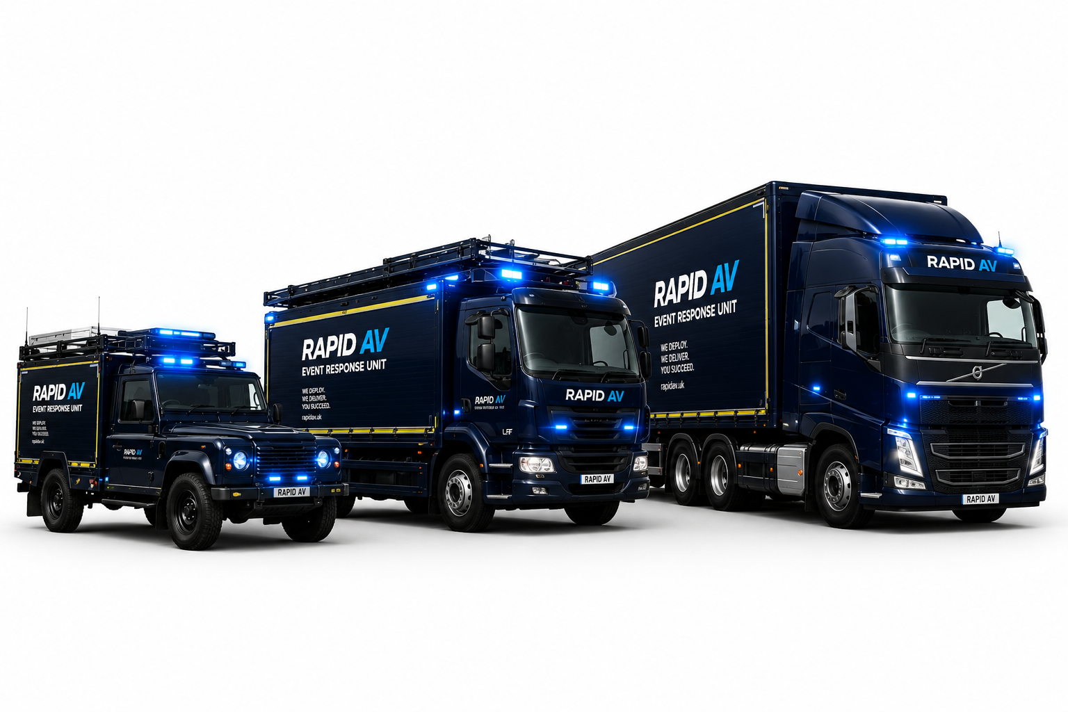 Rapid AV response vehicle lineup